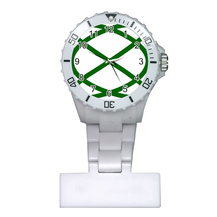 Lissajous Small Green Line Plastic Nurses Watch