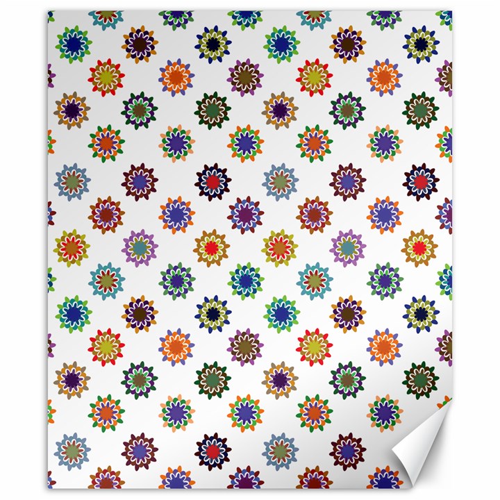 Flowers Pattern Recolor Artwork Sunflower Rainbow Beauty Canvas 20  x 24  