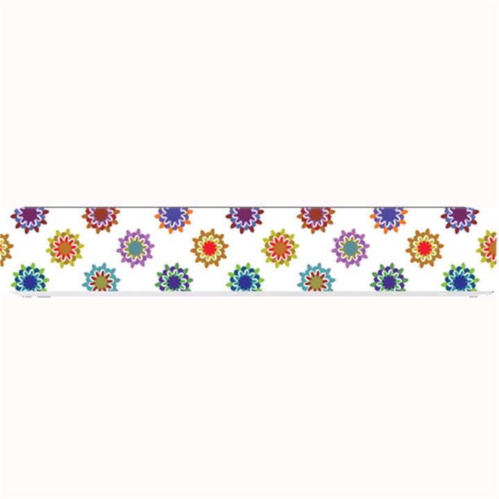 Flowers Pattern Recolor Artwork Sunflower Rainbow Beauty Small Bar Mats