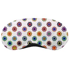 Flowers Pattern Recolor Artwork Sunflower Rainbow Beauty Sleeping Masks