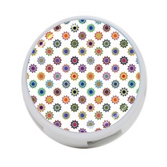 Flowers Pattern Recolor Artwork Sunflower Rainbow Beauty 4-port Usb Hub (one Side) by Mariart