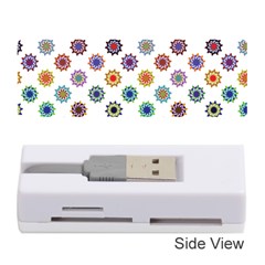 Flowers Pattern Recolor Artwork Sunflower Rainbow Beauty Memory Card Reader (stick) 