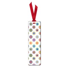 Flowers Pattern Recolor Artwork Sunflower Rainbow Beauty Small Book Marks by Mariart