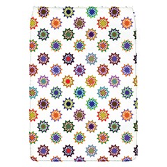 Flowers Pattern Recolor Artwork Sunflower Rainbow Beauty Flap Covers (s)  by Mariart