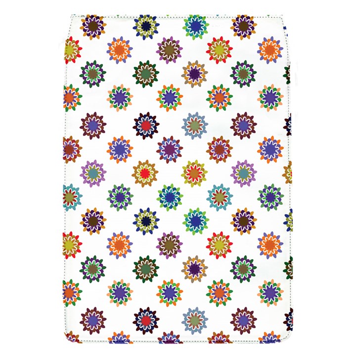 Flowers Pattern Recolor Artwork Sunflower Rainbow Beauty Flap Covers (S) 