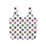 Flowers Pattern Recolor Artwork Sunflower Rainbow Beauty Full Print Recycle Bags (S)  Front