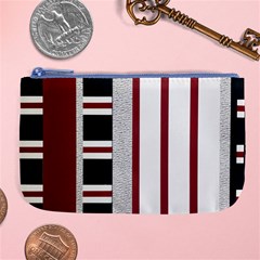 Line Streep Vertical Horizontal Large Coin Purse by Mariart