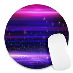 Massive Flare Lines Horizon Glow Particles Animation Background Space Round Mousepads by Mariart