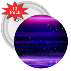 Massive Flare Lines Horizon Glow Particles Animation Background Space 3  Buttons (10 Pack)  by Mariart