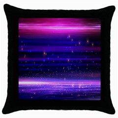 Massive Flare Lines Horizon Glow Particles Animation Background Space Throw Pillow Case (black) by Mariart