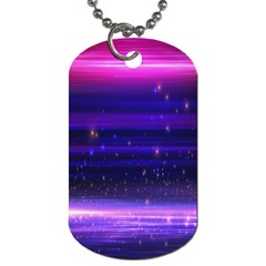 Massive Flare Lines Horizon Glow Particles Animation Background Space Dog Tag (two Sides) by Mariart