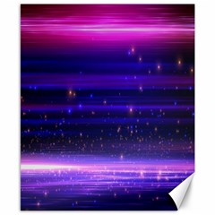 Massive Flare Lines Horizon Glow Particles Animation Background Space Canvas 8  X 10  by Mariart