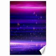 Massive Flare Lines Horizon Glow Particles Animation Background Space Canvas 24  X 36  by Mariart