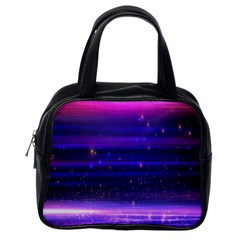 Massive Flare Lines Horizon Glow Particles Animation Background Space Classic Handbags (one Side) by Mariart