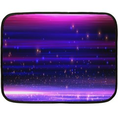 Massive Flare Lines Horizon Glow Particles Animation Background Space Fleece Blanket (mini)