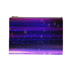 Massive Flare Lines Horizon Glow Particles Animation Background Space Cosmetic Bag (large) 