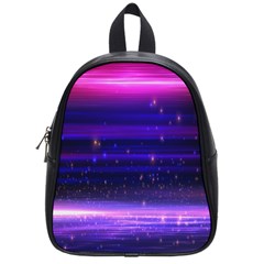 Massive Flare Lines Horizon Glow Particles Animation Background Space School Bag (small) by Mariart