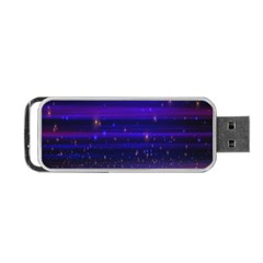 Massive Flare Lines Horizon Glow Particles Animation Background Space Portable Usb Flash (two Sides) by Mariart