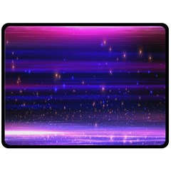 Massive Flare Lines Horizon Glow Particles Animation Background Space Double Sided Fleece Blanket (large)  by Mariart