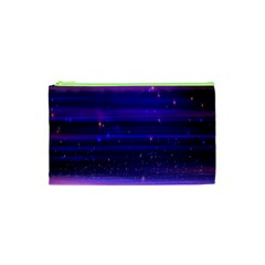 Massive Flare Lines Horizon Glow Particles Animation Background Space Cosmetic Bag (xs) by Mariart