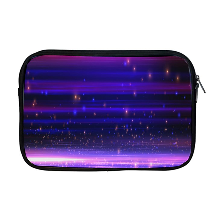 Massive Flare Lines Horizon Glow Particles Animation Background Space Apple MacBook Pro 17  Zipper Case