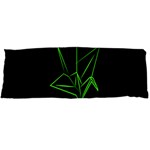 Origami Light Bird Neon Green Black Body Pillow Case (Dakimakura) Body Pillow Case