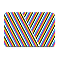 Lines Chevron Yellow Pink Blue Black White Cute Plate Mats by Mariart