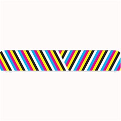 Lines Chevron Yellow Pink Blue Black White Cute Small Bar Mats