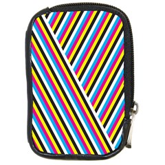 Lines Chevron Yellow Pink Blue Black White Cute Compact Camera Cases