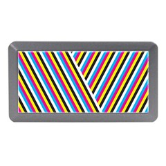 Lines Chevron Yellow Pink Blue Black White Cute Memory Card Reader (mini) by Mariart