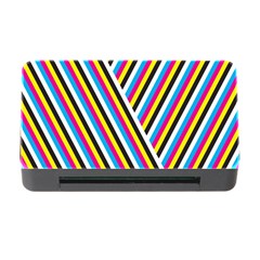 Lines Chevron Yellow Pink Blue Black White Cute Memory Card Reader With Cf by Mariart