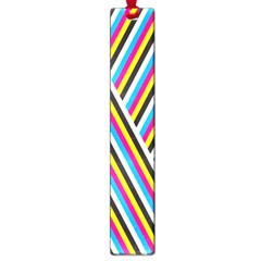 Lines Chevron Yellow Pink Blue Black White Cute Large Book Marks by Mariart