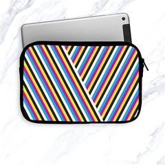 Lines Chevron Yellow Pink Blue Black White Cute Apple Ipad Mini Zipper Cases by Mariart