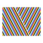 Lines Chevron Yellow Pink Blue Black White Cute Double Sided Flano Blanket (Mini)  35 x27  Blanket Front