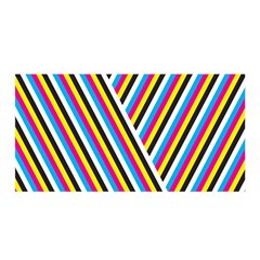 Lines Chevron Yellow Pink Blue Black White Cute Satin Wrap by Mariart