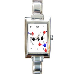 Nitroglycerin Lines Dna Rectangle Italian Charm Watch by Mariart