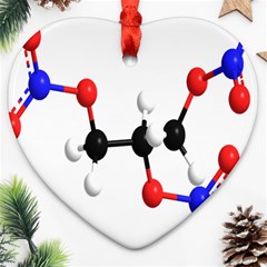 Nitroglycerin Lines Dna Ornament (heart) by Mariart