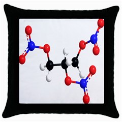 Nitroglycerin Lines Dna Throw Pillow Case (black) by Mariart