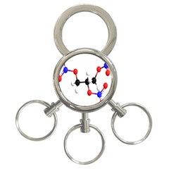 Nitroglycerin Lines Dna 3-ring Key Chains