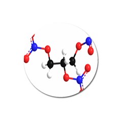 Nitroglycerin Lines Dna Magnet 3  (round) by Mariart