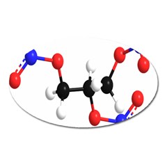 Nitroglycerin Lines Dna Oval Magnet by Mariart