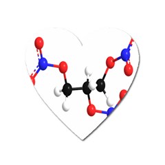 Nitroglycerin Lines Dna Heart Magnet by Mariart