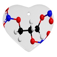 Nitroglycerin Lines Dna Heart Ornament (two Sides) by Mariart