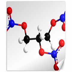 Nitroglycerin Lines Dna Canvas 8  X 10 