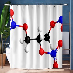 Nitroglycerin Lines Dna Shower Curtain 60  X 72  (medium)  by Mariart