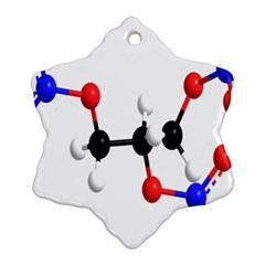 Nitroglycerin Lines Dna Snowflake Ornament (two Sides) by Mariart