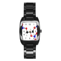 Nitroglycerin Lines Dna Stainless Steel Barrel Watch by Mariart