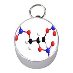 Nitroglycerin Lines Dna Mini Silver Compasses by Mariart