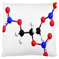 Nitroglycerin Lines Dna Large Flano Cushion Case (two Sides) by Mariart