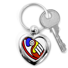 Pedernal Art Circle Sign Key Chains (heart) 